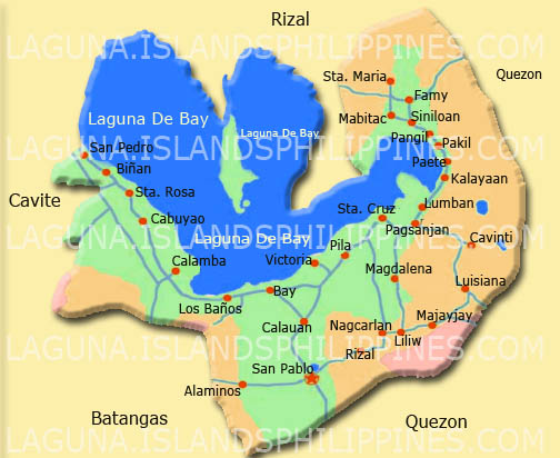 Laguna Islands Philippines Vicinity Map