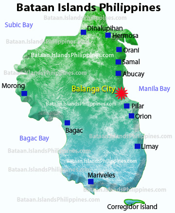 Bataan Islands Philippines Map